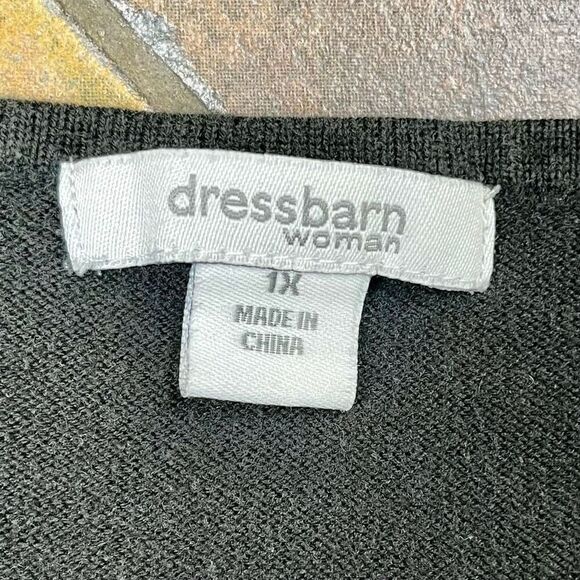 Dress Barn Women’s Black Short Sleeve Sweater 1X - Picture 6 of 9